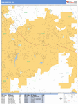 San Marcos  Wall Map Basic Style